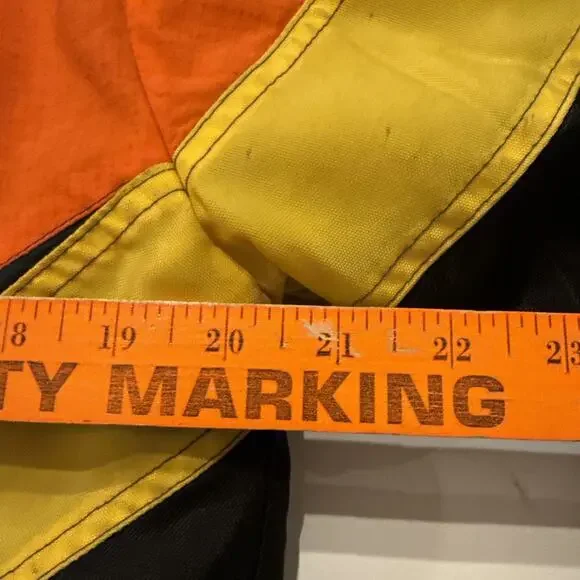 Vtg skidoo jacket Youth size 16 Racing Team Orange Black Bombardier Snowmobile - Picture 8 of 16